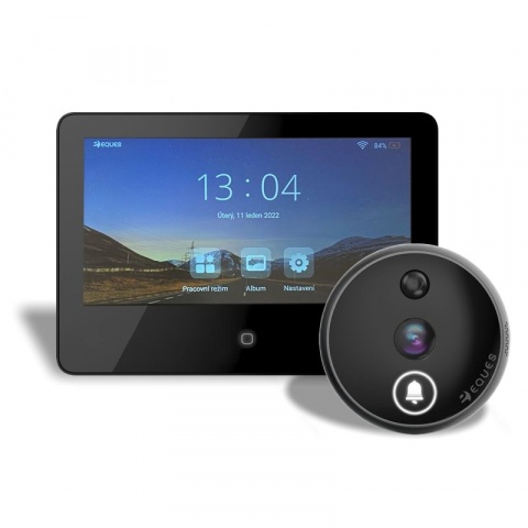 Digitální dveřní Wi-Fi kukátko EQUES VEIU S31