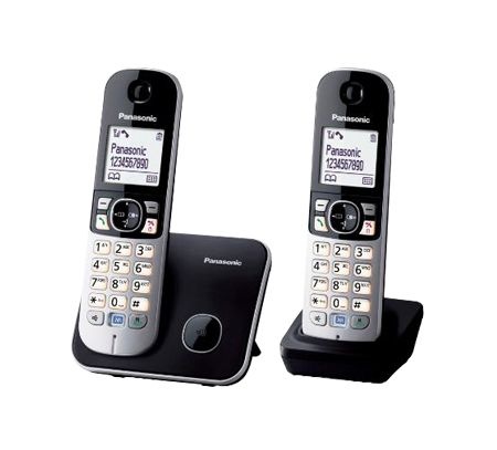 Telefon bezšňůrový Panasonic KX-TG6812FXB, černý