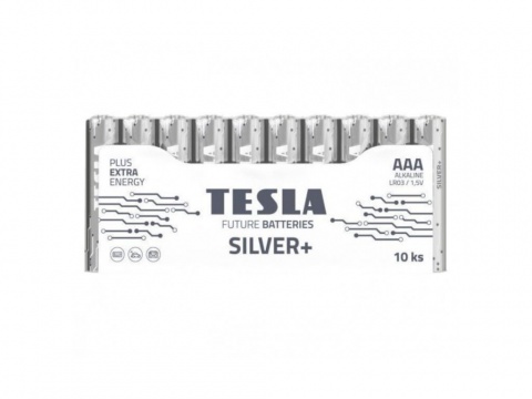 Baterie Tesla SILVER+ AAA tužková baterie 10ks (LR03, shrink)
