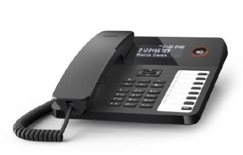 Telefon šňůrový Gigaset DESK 600, černý