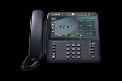 Telefon IP E-LG 1080i, barevný LCD, 7", hlasitý tel., černý