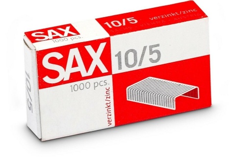 Spony do sešívačky Sax, No.10, 10/5, 1 000 ks