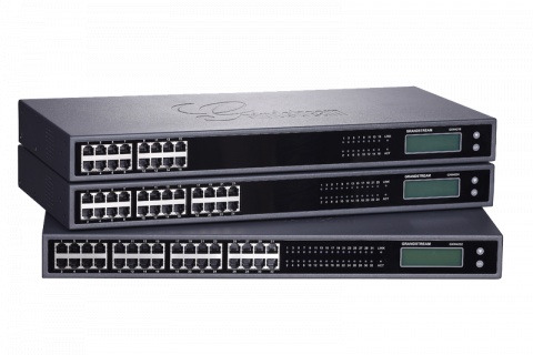 Brána IP Grandstream GXW4232, 1xRJ45 1Gb, 32xFXS, 32xSIP účtů, 2x RJ21, LCD