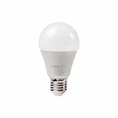 LED žárovka Tesla BULB E27, 12W, 230V, 1521lm, 25 000h, 3000K teplá bíla 220st