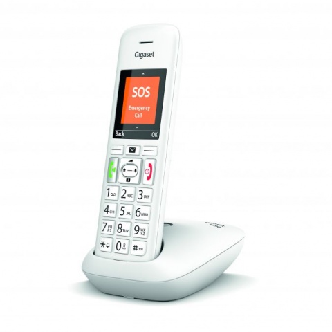 Telefon bezšňůrový Gigaset E390, bílý