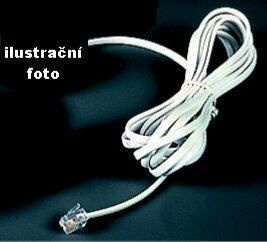 Kabel tel. prodluž. US/US 4 m bílý