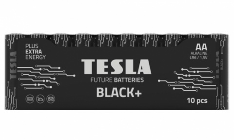 Baterie Tesla BLACK+ alkalická tužková baterie AA (LR06, shrink) 10 ks