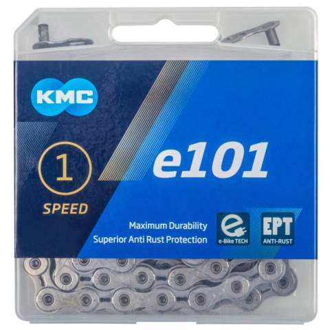 řetěz KMC E101 EPT stříbrný 112čl. BOX