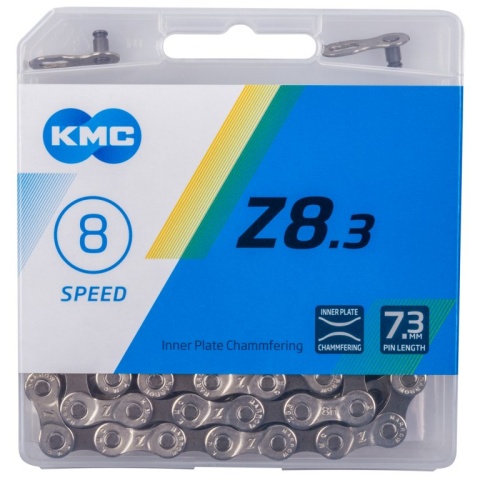 řetěz KMC Z8 stříbrno-šedý 114čl. BOX
