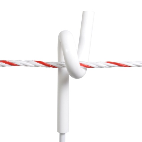 Kovový sloupek s krouceným izolátorem, délka 120 cm - 10 ks