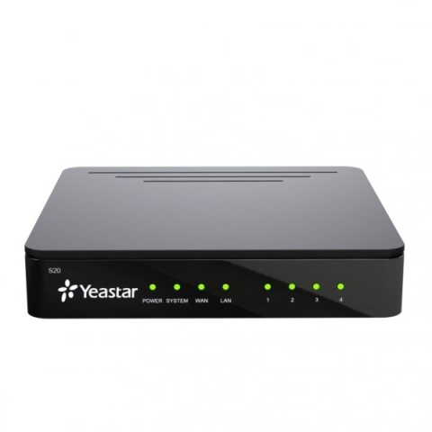 Yeastar IP ústředna S20, 20 uživatelů, 10 hovorů, až 4 porty pro FXS, GSM, FXO a BRI, 20x IP trunks