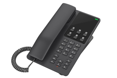 Telefon SIP, WiFi hotelový Grandstream GHP621W, černý