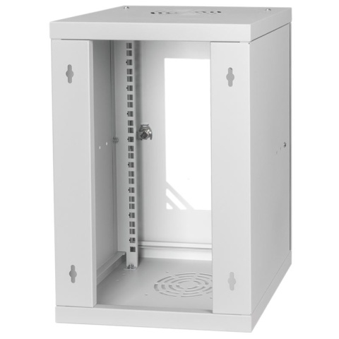 LEXI-Net Basic Rozvaděč nástěnný 10" 9U 300mm, dveře sklo, šedý