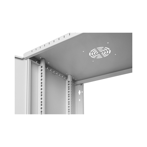 LEXI-Net Basic Rozvaděč nástěnný 19" 9U 520x450, dveře sklo, šedý