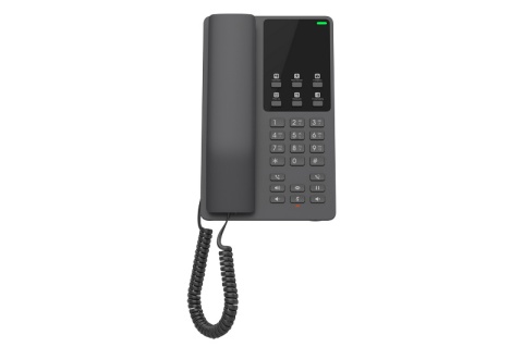 Telefon SIP, WiFi hotelový Grandstream GHP621W, černý