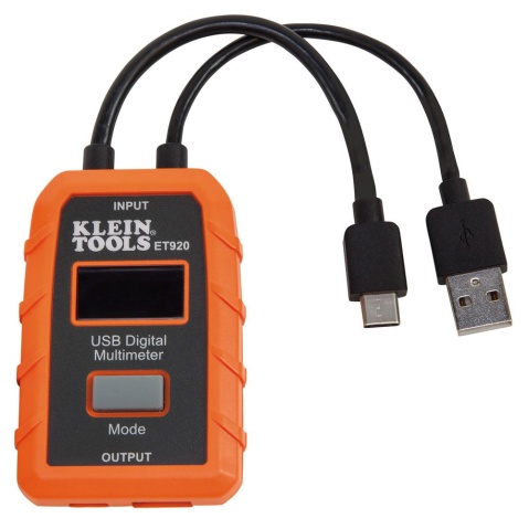 USB Digitální měřič, USB- A a USB-C, KLEIN TOOLS