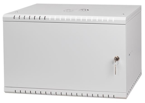 LEXI-Net Basic Rozvaděč nástěnný 19" 6U 520x450, dveře plech, šedý