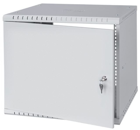 LEXI-Net Basic Rozvaděč nástěnný 19" 9U 520x450, dveře plech, šedý