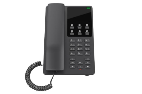 Telefon SIP, WiFi hotelový Grandstream GHP621W, černý
