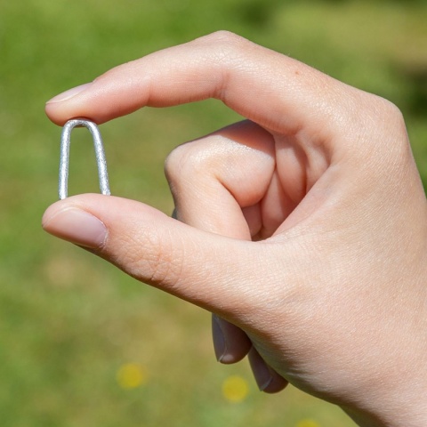 Farmářské pozinkované skobičky 2,2 × 25 mm - 100 g, cca 70 ks