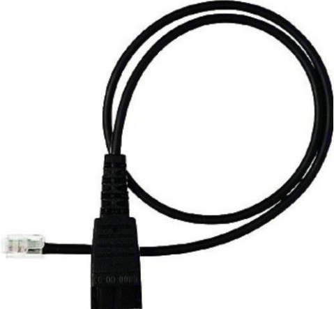 Kabel pro Jabra QD -> RJ9, rovný 0,5 m