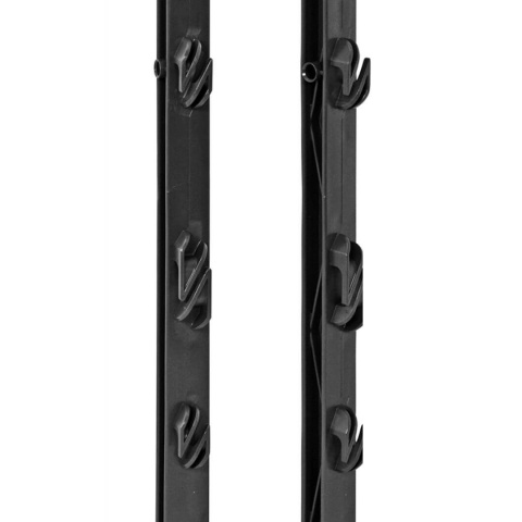 Plastový sloupek pro elektrický ohradník, délka 156 cm, 11 oček, černý