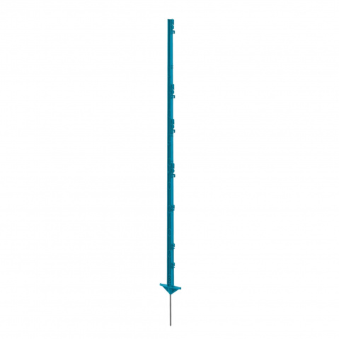 Plastový sloupek pro elektrický ohradník, délka 156 cm, 11 oček, modrá