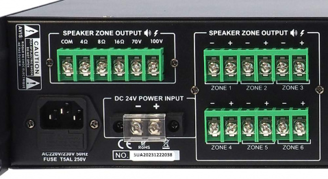 PAA2406WF BS ACOUSTIC Rozhlasová ústředna