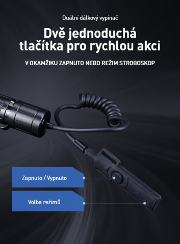 Dálkový spínač ke svítilnám Klarus TRC1