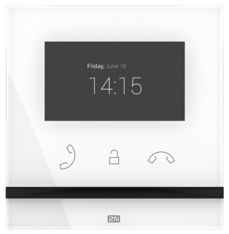 2N® Indoor Compact, vnitřní video jednotka, 4.3“ barevný displej, HD audio, PoE, barva bílá