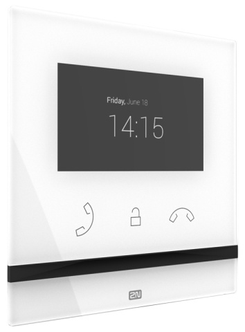 2N® Indoor Compact, vnitřní video jednotka, 4.3“ barevný displej, HD audio, PoE, barva bílá