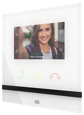 2N® Indoor Compact, vnitřní video jednotka, 4.3“ barevný displej, HD audio, PoE, barva bílá