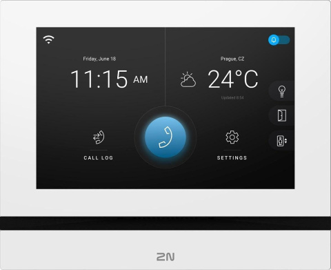 2N® Indoor View Wi-Fi vnitřní video jednotka, LCD 7", bílý