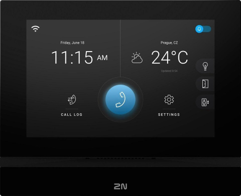 2N® Indoor View Wi-Fi vnitřní video jednotka, LCD 7", černý