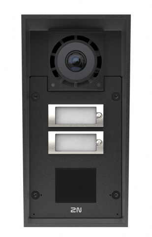 2N® IP Force, dveřní interkom, 2 tl., kamera, příprava pro čtečku karet