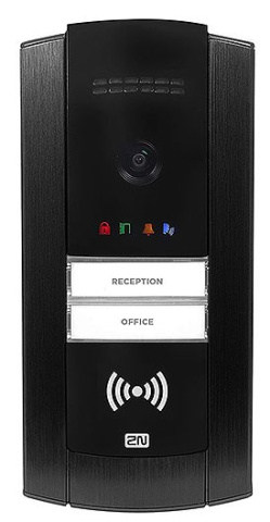 2N®IP Base s kamerou, černý rám, instalace na povrch