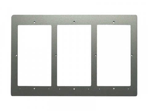 4FA 127 19/Z - krycí rámeček pod omítku 3 moduly, TT94