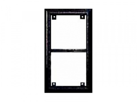 4FF 127 12.5 - rám 2 moduly, KARAT INOX