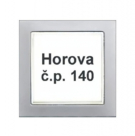 4FK 212 90.5 - popisný m. KARAT, 4+n, INOX, bez podsvitu, bez Z