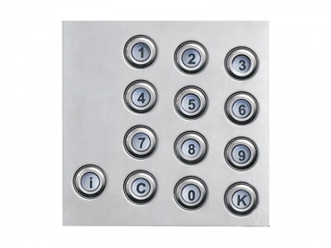4FN 230 91.5/P - číselnice KARAT, INOX 2-BUS, nerez, podsvit, bez Z