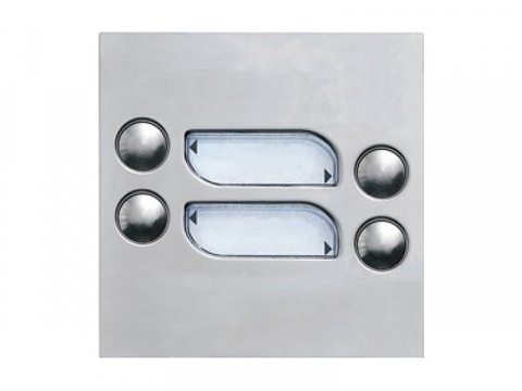 4FN 231 00.5 - modul 4 tlač. TT KARAT INOX, 2-BUS, nerez