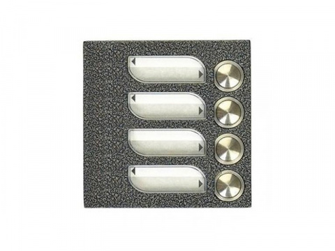 4FN 231 03.2/F - modul 4 tlač. TT KARAT, 2-BUS, stříbr., 4 jmen.