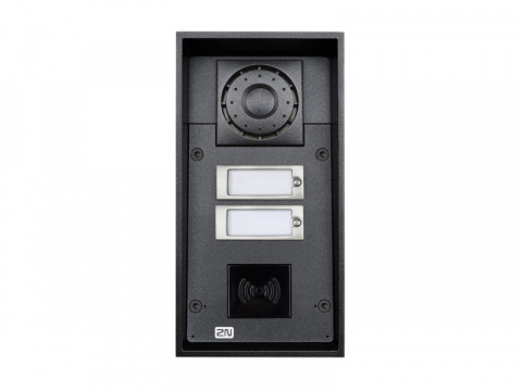 9151102RW - IP Force  2 tlačítka, příprava pro čtečku, 10W reproduktor.
