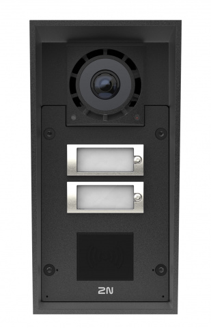 9151302CR - 2N IP Force 2.0 - 2 tlačítka, kamera, příprava pro čtečku