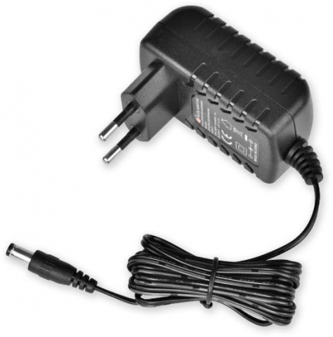 Adaptér 12V=/1A, flexo 120 cm, zakončený konektorem 5,5/2,1 mm