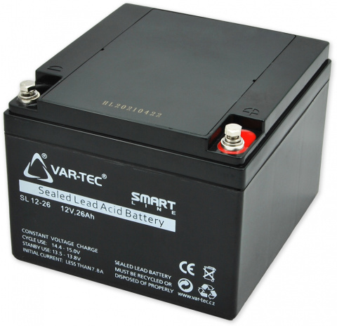 Smart Line 12V/26Ah - akumulátor SL12-26, životnost 3-5 let