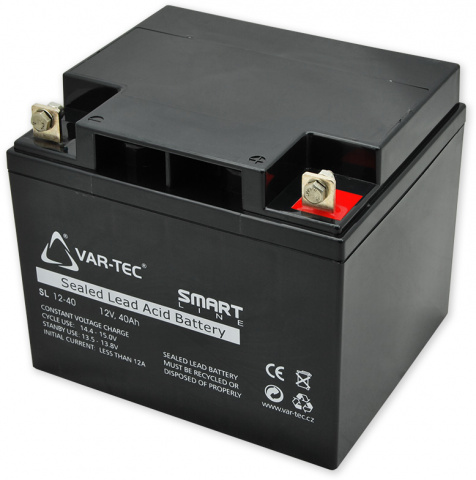 Smart Line 12V/40Ah - akumulátor SL12-40, životnost 3-5 let
