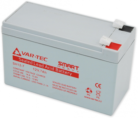 Smart Heavy 12V/7Ah - akumulátor SH12-7, životnost 4-6 let