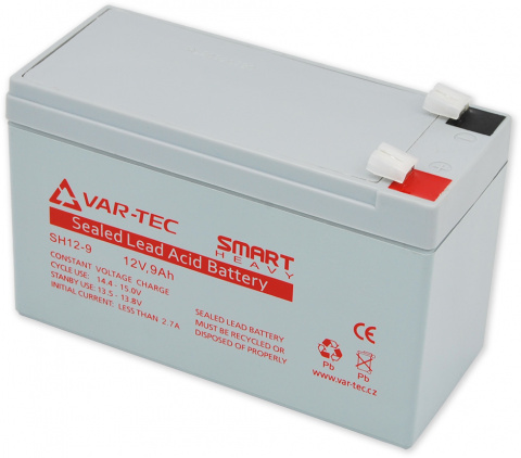 Smart Heavy 12V/9Ah - akumulátor SH12-9, životnost 4-6 let