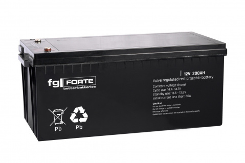 AKU FG 12V/200Ah - záložní baterie, životnost až 10 let